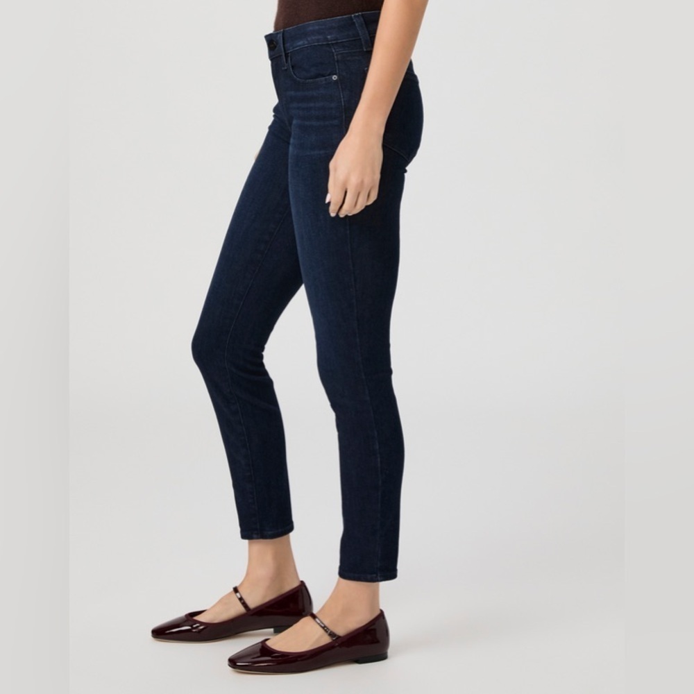 Paige Denim Verdugo Ankle Skinny Jeans Dark Blue Size 29